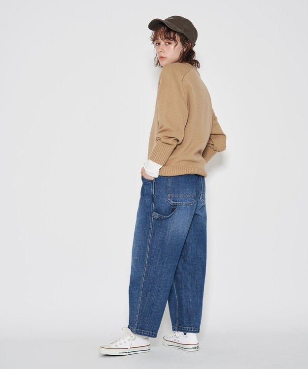 J.PRESS YORK STREET 【UNISEX】Vネックプルオーバー ニット ベージュ系