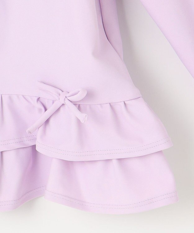 ANY KIDS 裾フリル ラッシュガード ラベンダー