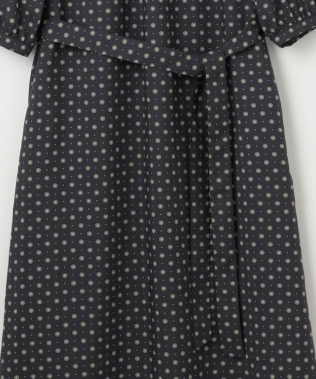 J.PRESS LADIES L 【洗える】ジオメトリックプリント ワンピース ネイビー系5