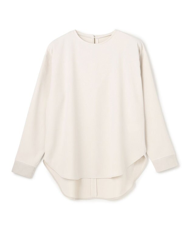 UNFILO ジョーゼット ラウンドテール プルオーバー グレージュ