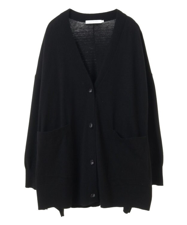 AMERICAN HOLIC バイパチＶネックワイドニットカーディガン Black