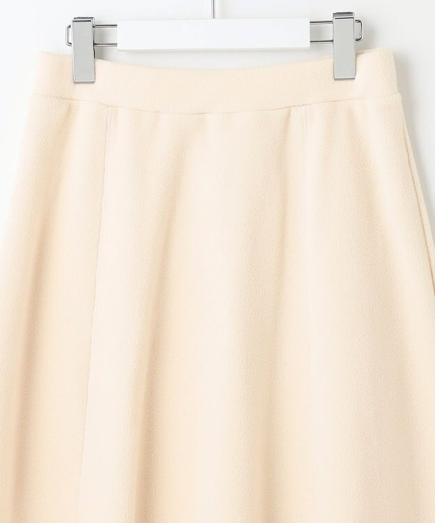 23区 【SLOW/セットアップ対応】マイクロエコフリース フレア スカート アイボリー系