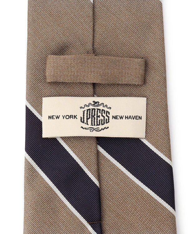 J.PRESS MEN 【STRUCTURE MIX COLLECTION】レジメンタル ネクタイ ベージュ系1