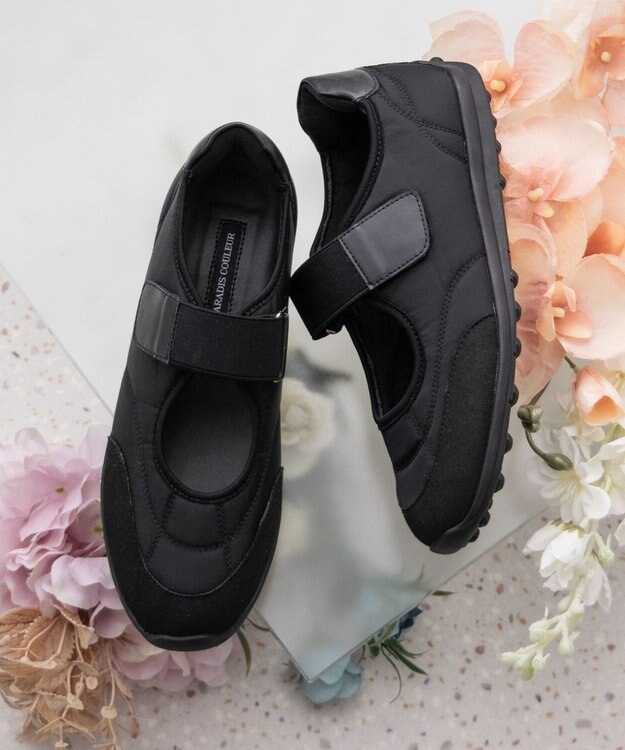 Bridget Birkin 【PARADIS COULEUR】ロープロファイルメリージェーンスニーカー ブラックコンビ