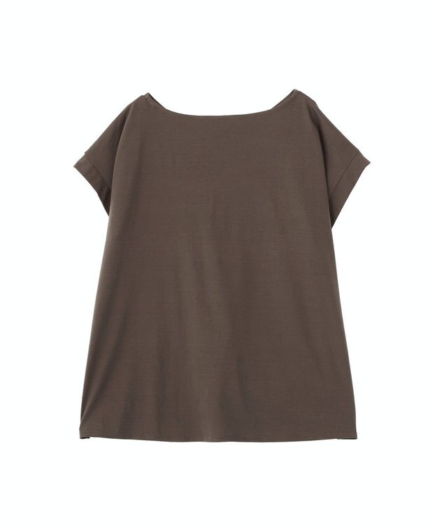 YECCA VECCA ピン付きドレープカットソー Charcoal Gray