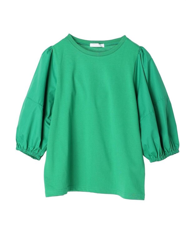 Green Parks 布帛ドッキングランタンスリーブカットプルオーバー Off White