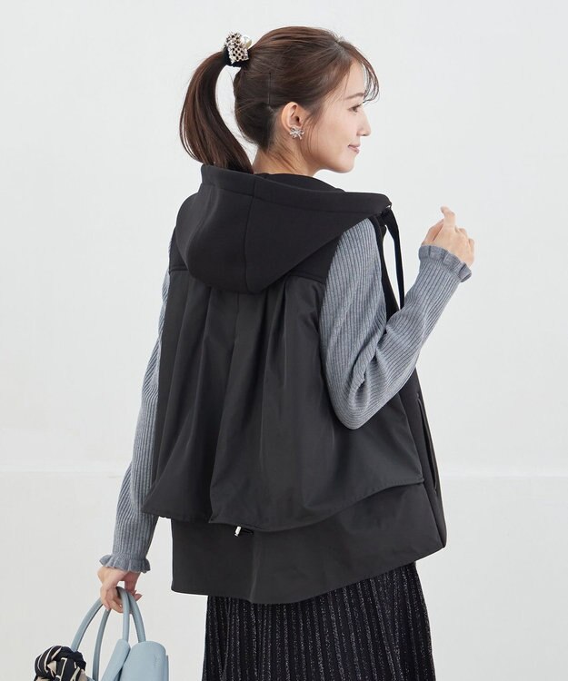 Tiaclasse ダンボールバックフレアベスト ブラック