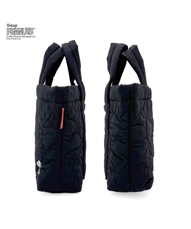 ROOTOTE 8414【スヌーピー】IP.デリ.キルト.ピーナッツ-9X 01：ブラック
