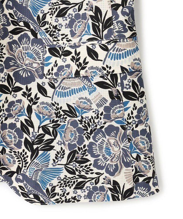 JOSEPH HOMME 新型・新柄【洗える/ストレッチ/シワになりにくい】クールドッツストレッチ メキシカンプリント ジャケット ホワイト系5