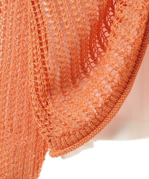 Green Parks ＳＥＴ２点２ｗａｙシャーリングニット＋インナー Orange