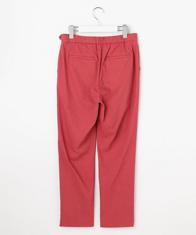 J.PRESS LADIES L 【WEB限定カラーあり・人気素材・セットアップ対応】セルロースリネンストレッチ テーパード パンツ スカーレット系