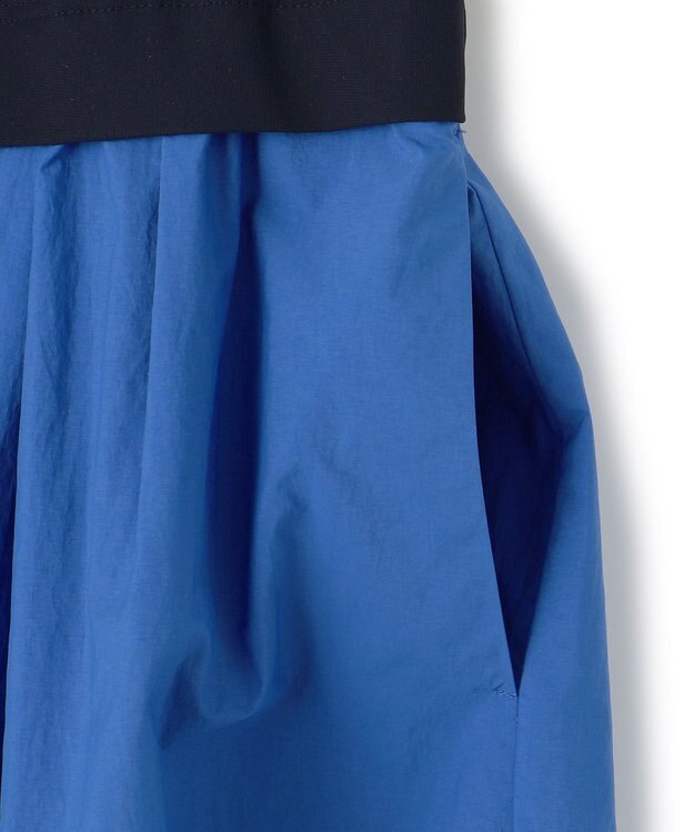 ICB L 【接触冷感・UVカット・洗える】アトラストリコット コンビドレス ネイビー×ラピスラズリ系