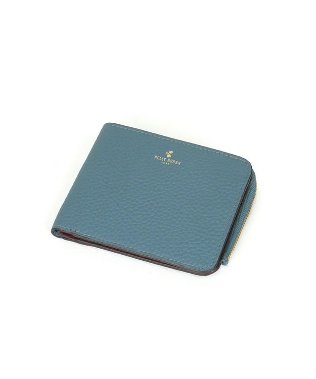 PELLE BORSA 二つ折り財布 Reinette Goods レネットグッズ 4783 ブルーグレー