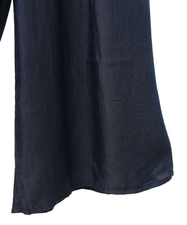 CRAFT STANDARD BOUTIQUE やわらかデニムタックワイドフレアパンツ Indigo