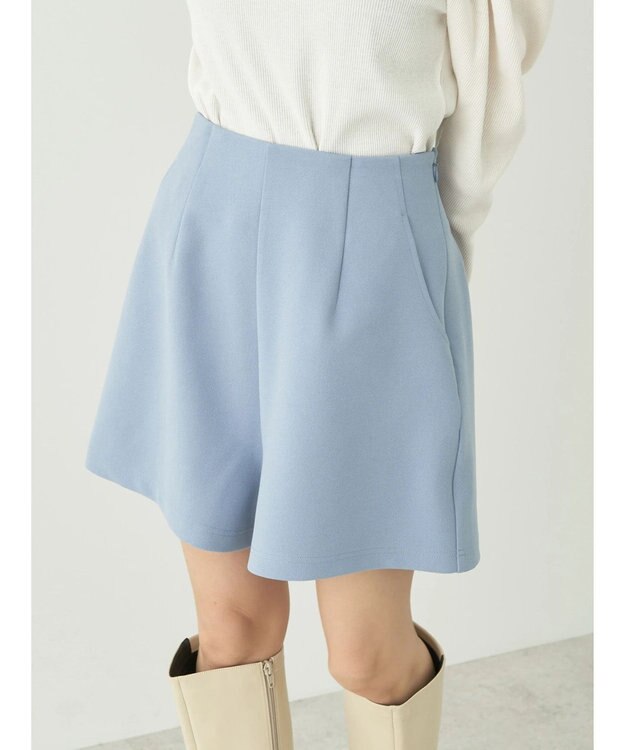 earth music&ecology カットツイルショートパンツ Grayish Blue