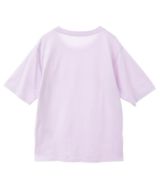 Green Parks 箔プリントフェミニンロゴＴシャツ Purple