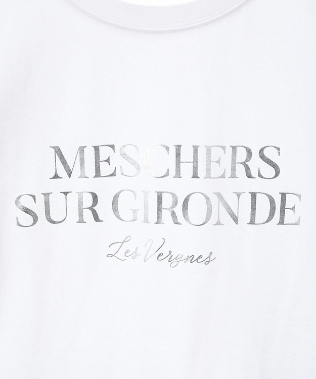 Green Parks 箔プリントフェミニンロゴＴシャツ Light Gray