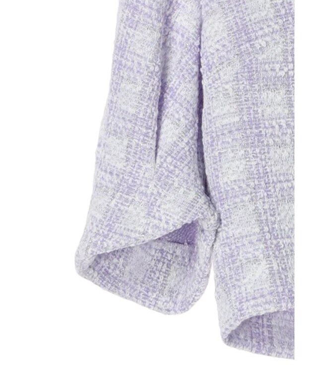 earth music&ecology ＳＥＴ２点　カットソーツィードアンサンブル Light Purple
