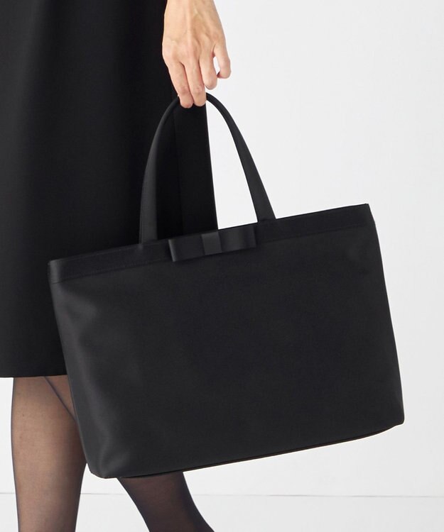 組曲 NOIR 【A4サイズ収納可】トートバッグ横長大 ブラック系