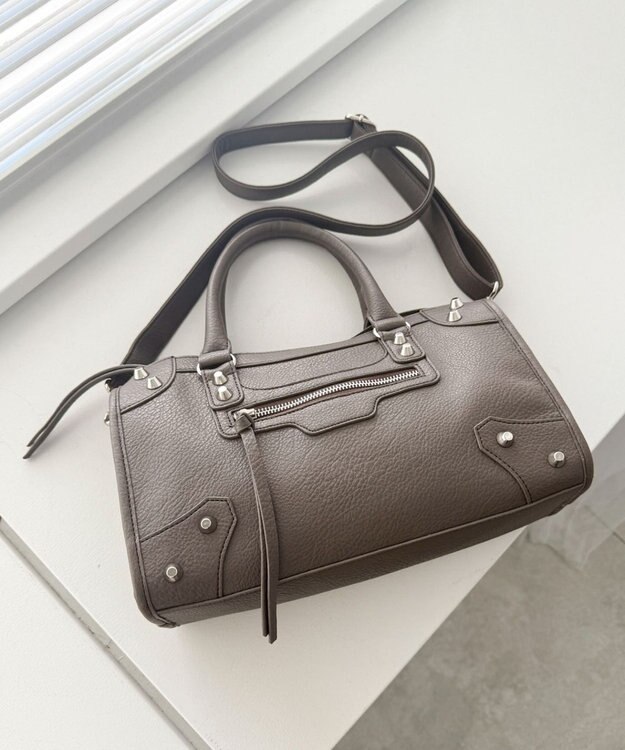 WEGO 2wayスタッズボストン ブラウン