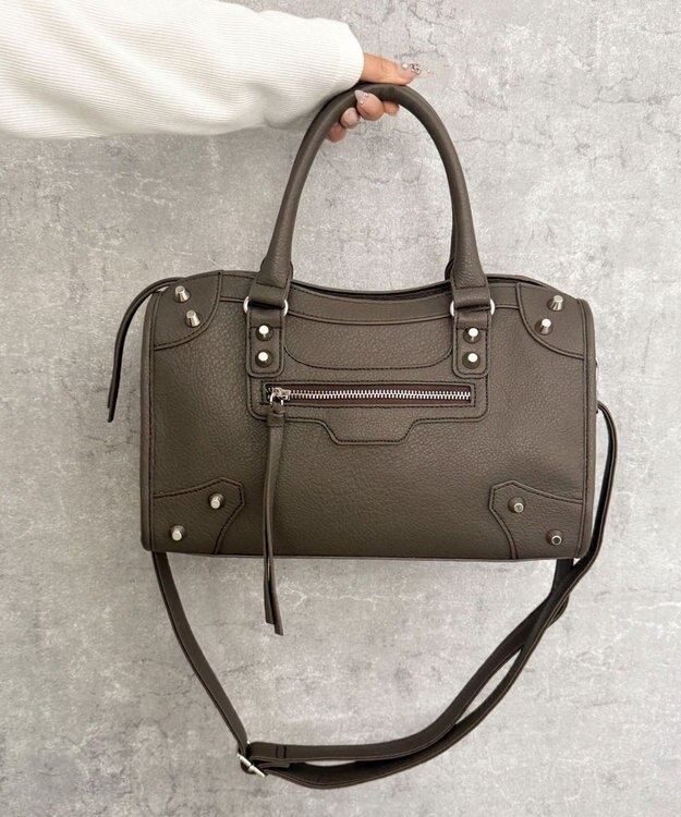 WEGO 2wayスタッズボストン ブラウン