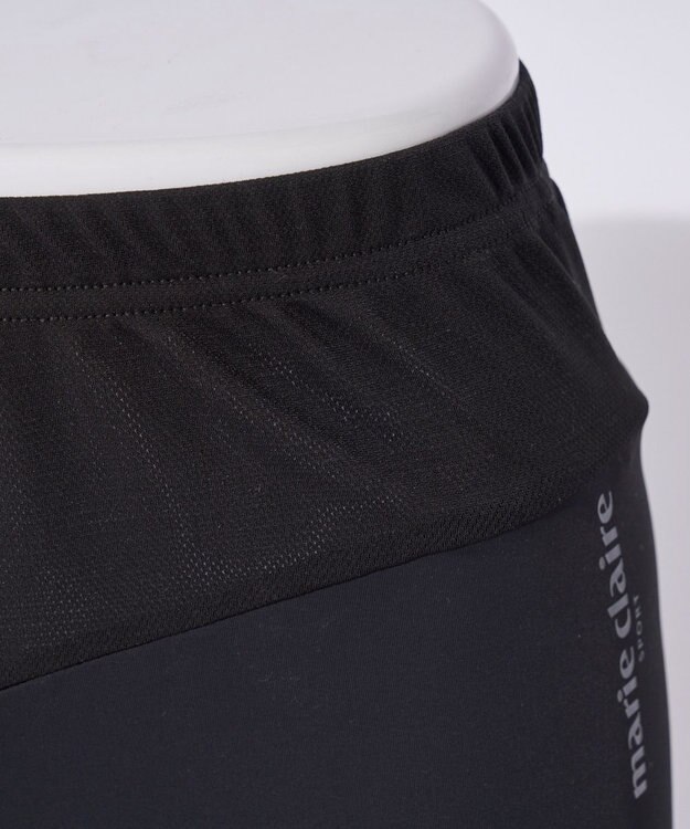 FILA GOLF／marie claire 【Marie claire sports】接触冷感ショート丈レギンス ブラック