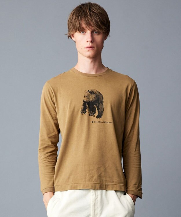 JOSEPH ABBOUD MOUNTAIN 【テーム・ヤルヴィコラボレーション商品・サスティナブル】ビオグレース天竺 ロングスリーブ Tシャツ