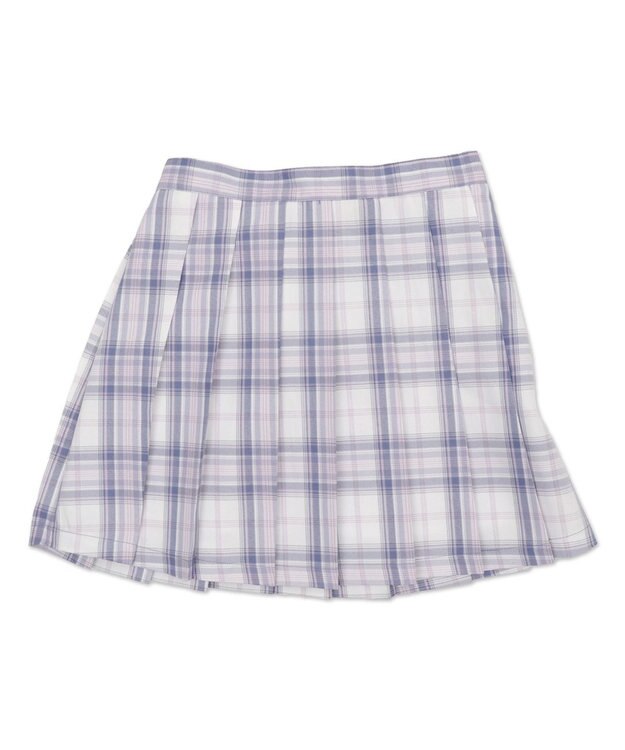 WEGO 【SCHOOLITEM/SMLサイズ展開】スクールプリーツスカート ホワイトチェック1
