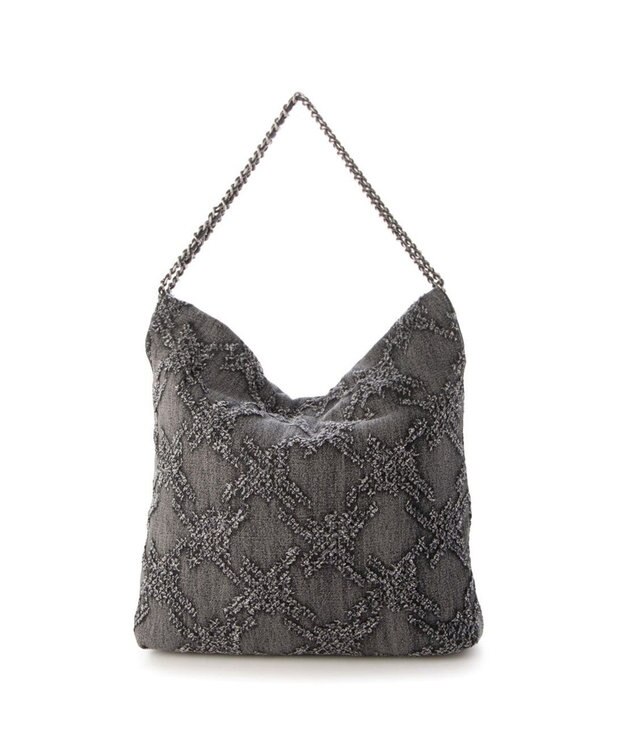 UNBILLION 【テレビ ドラマ着用アイテム】カシュカシュ cachecache / デニム風チェーンバッグ GY