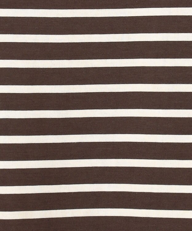 J.PRESS YORK STREET 【WOMEN】ロングスリーブ ボーダー バスクシャツ ダークブラウン系1