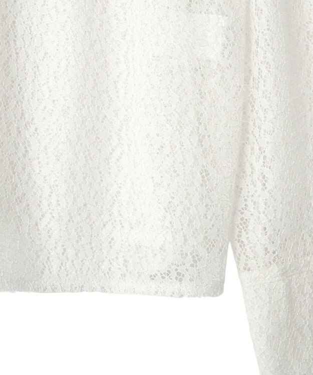 CRAFT STANDARD BOUTIQUE ＜セレモニー＞前後2WAYレースボウタイブラウス White