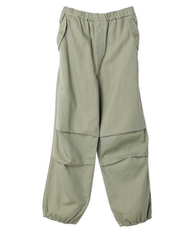 earth music&ecology ツイルバルーンパンツ Green