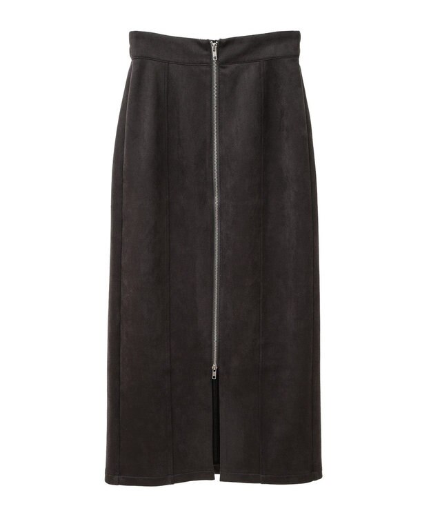 Green Parks ・ＥＬＥＮＣＡＲＥ　ＤＵＥ　スエードポンチＺＩＰスカー Charcoal Gray