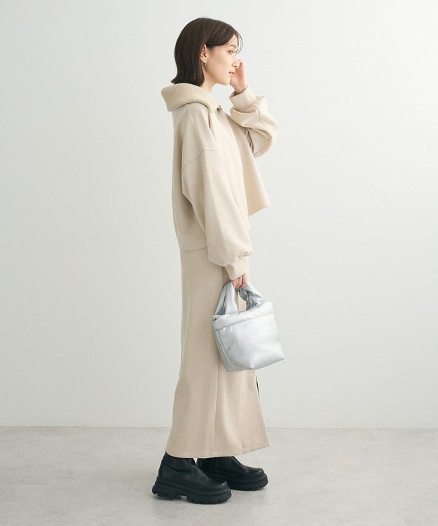 Green Parks ・ＥＬＥＮＣＡＲＥ　ＤＵＥ　スエードポンチＺＩＰスカー Ivory