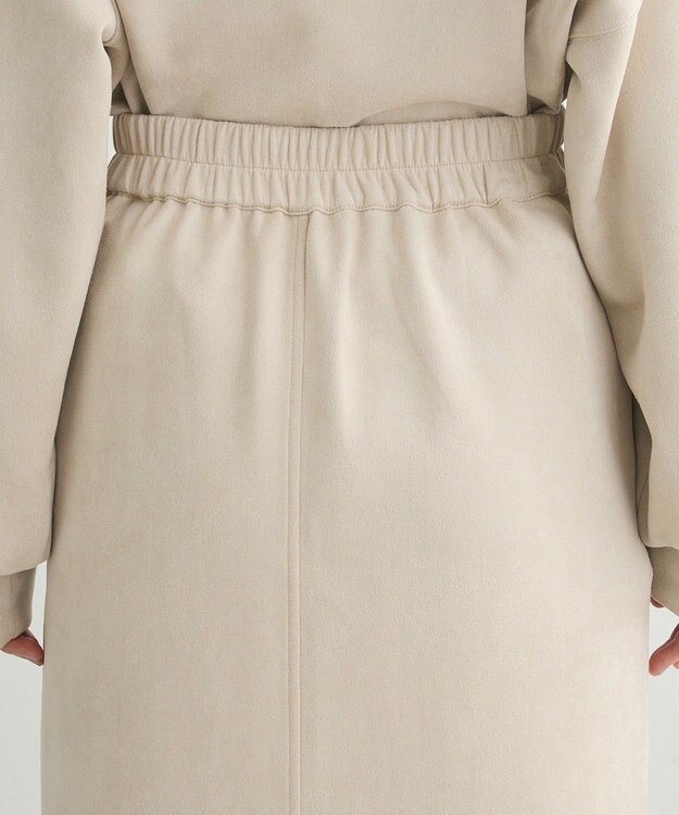 Green Parks ・ＥＬＥＮＣＡＲＥ　ＤＵＥ　スエードポンチＺＩＰスカー Ivory