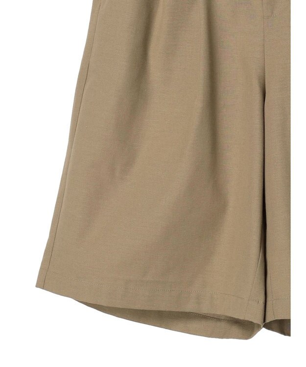 Green Parks 綿麻混ハーフパンツ Black