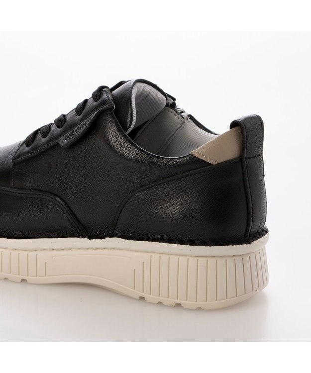 ing <ing>【サスティナブル】厚底レースアップスニーカー ブラック