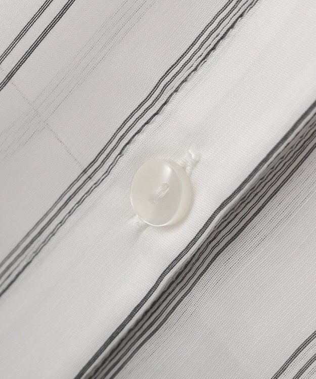 Green Parks フレアラインスキッパーブラウス Stripe