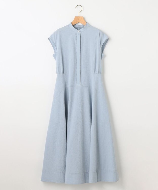 組曲 S 【WEB限定カラー・洗える】サッカーストレッチ ワンピース 【WEB限定】サックスブルー系9