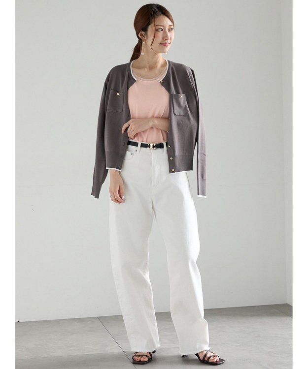 Te chichi チュールトリムタンクトップ ピンク