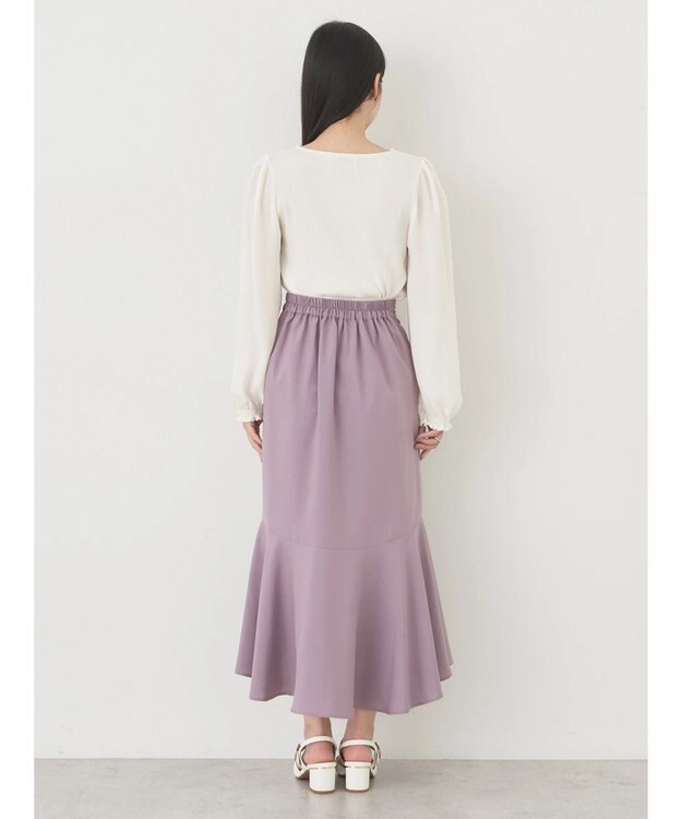 earth music&ecology アシメラッフルヘムスカート Pink