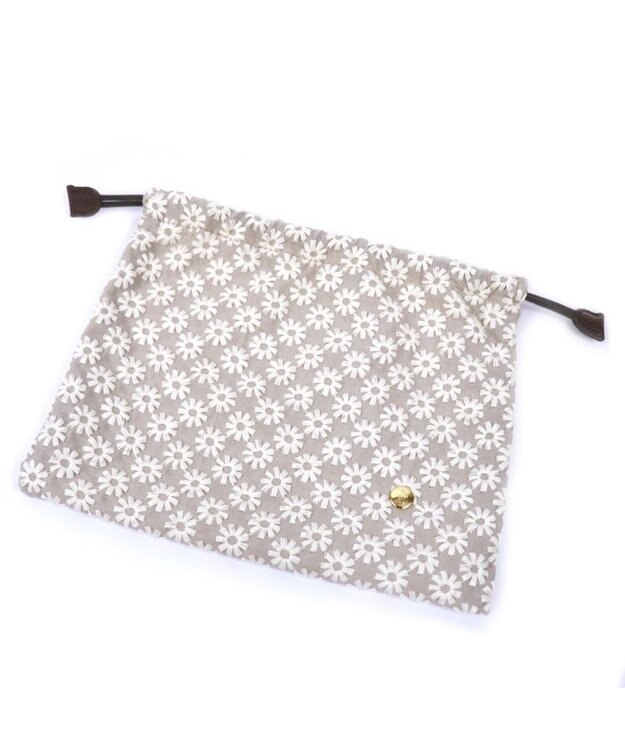 Regalo Felice 【花の刺繍 / セットで持っても可愛い】ポーチ大 / REGALO BE(ベージュ)