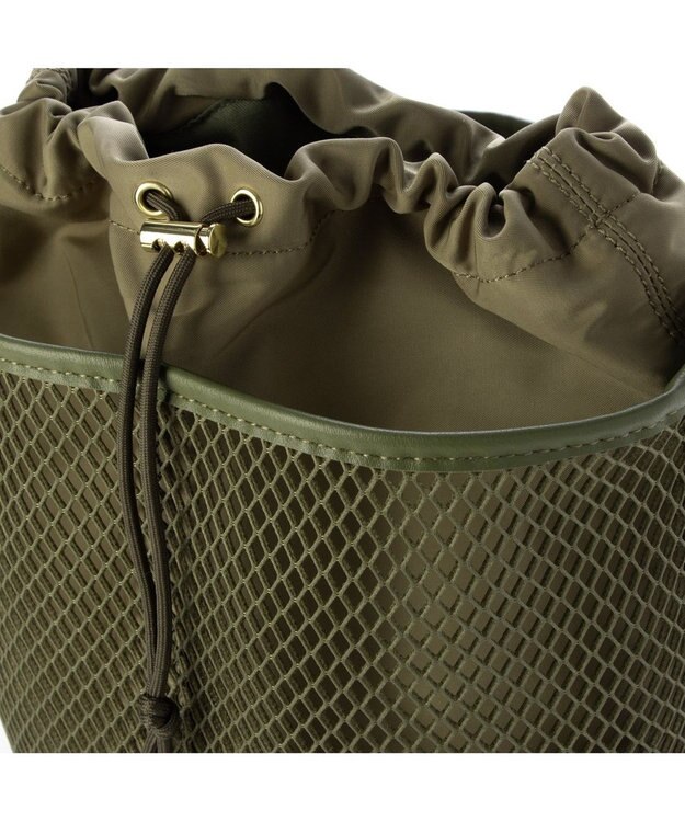 UNBILLION カカトゥ kakatoo / メッシュバゲットショルダーバッグ カーキ