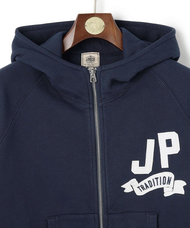 J.PRESS MEN 【NYUZELESS】ヘビーウェイト ジップアップ フーディ ネイビー系