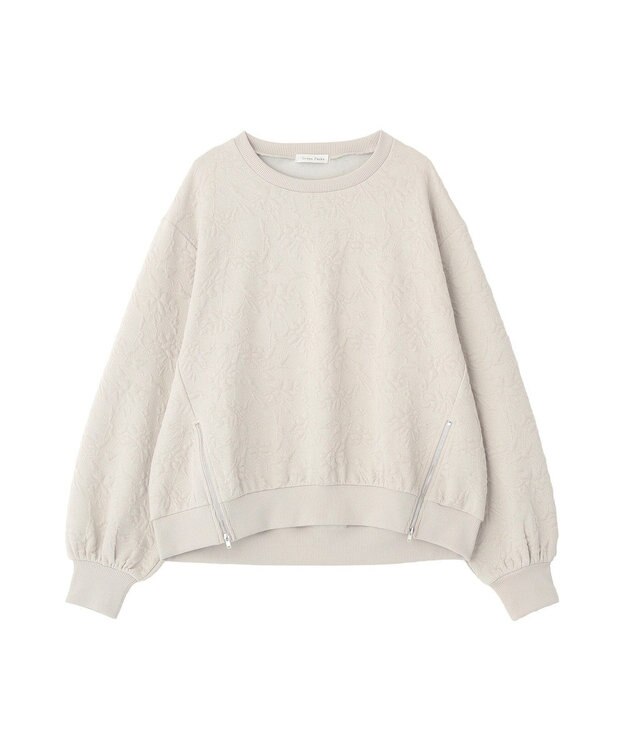 Green Parks フラワーフクレジャカードプルオーバー Gray