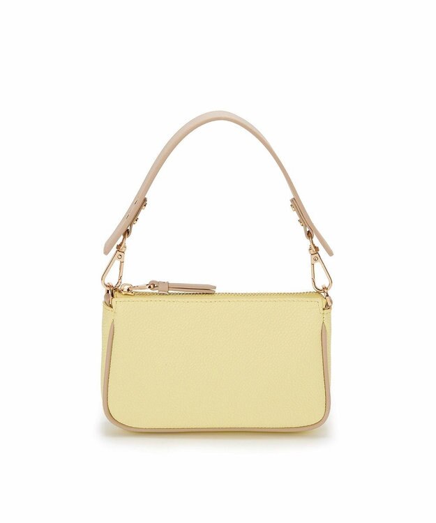 TOPKAPI 【Breath TOPKAPI】【TOPKAPI × 藤本美貴さんコラボ】スコッチグレイン サブバッグ付きミニバッグ/撥水 レモンイエロー