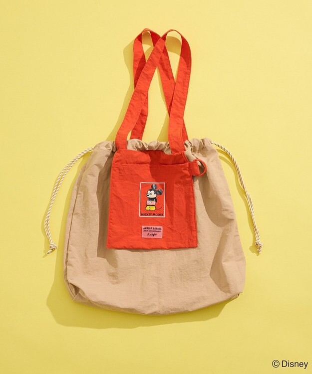 Green Parks Ｍｉｃｋｅｙ　ｆｒｉｅｎｄ　／　ポケッタブルトート Beige