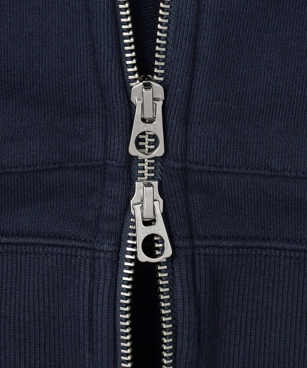 J.PRESS MEN 【NYUZELESS】ヘビーウェイト ジップアップ フーディ ネイビー系