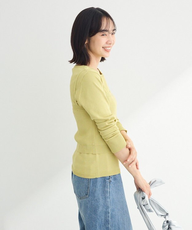 Green Parks ＳＥＴ２点ニットキャミビスチェ＋プルオーバー Green