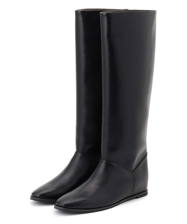 DIANTE ロングブーツ ブラック Logo heel long boots | DIANTÉ (ディアンテ)公式通販サイト